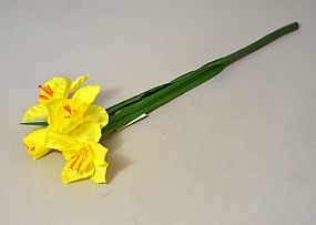 Narcis 4 květy 40cm žlutý