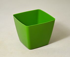 Obal plast kwadrat 8x8cm zelený