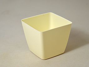 Obal plast kwadrat 8x8cm krémový